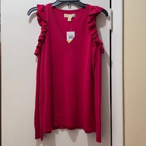 Michael Kors Cold Shoulder Sweater 💗 Galentine’s Night Out!